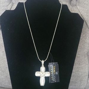 Traci Lynn Thankful Rhinestone Necklace ~NWT